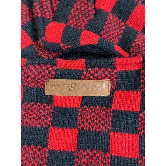 NEW Eddie Bauer Pet Red Black Buffalo Plaid Dog Sweater Size Large Holiday - Picture 10 of 12